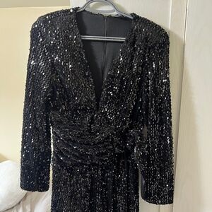 Zara black blazer dress